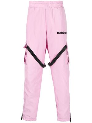 BARROW logo-print buckled cargo pants - Pink