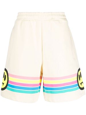 BARROW logo-print cotton shorts - Neutrals