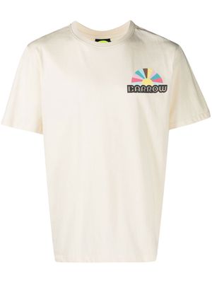 BARROW logo-print cotton T-shirt - Yellow