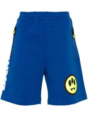 BARROW logo-print cotton track shorts - Blue