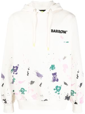 BARROW logo-print drawstring hoodie - Neutrals