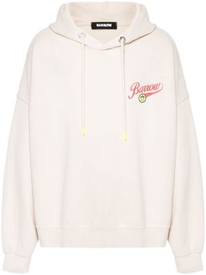BARROW logo-print hoodie - Neutrals