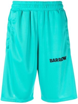 BARROW logo-print knee-length shorts - Green
