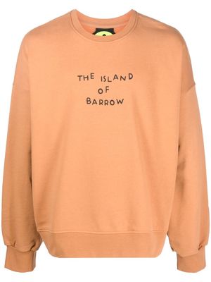 BARROW logo-print long-sleeve sweatshirt - Brown