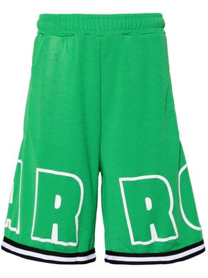 BARROW logo-print mesh shorts - Green