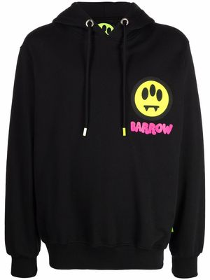 BARROW logo-print relaxed-fit hoodie - 110 NERO