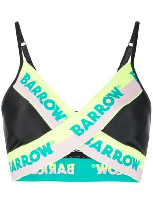 BARROW logo-print sports bra - Black