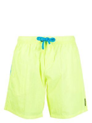 BARROW logo-print swim shorts - Yellow
