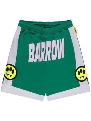 BARROW logo-print track shorts - Green