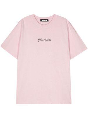 BARROW logo-printed cotton T-shirt - Pink