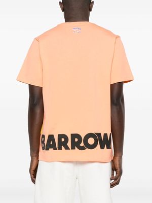 BARROW logo-stamp cotton T-shirt - Orange