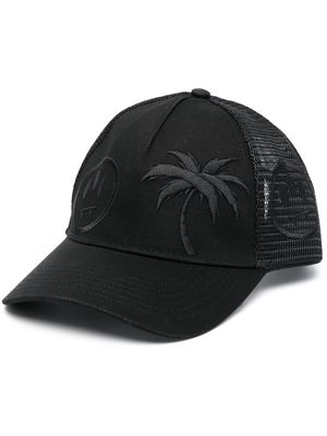 BARROW palm tree-patch trucker hat - Black