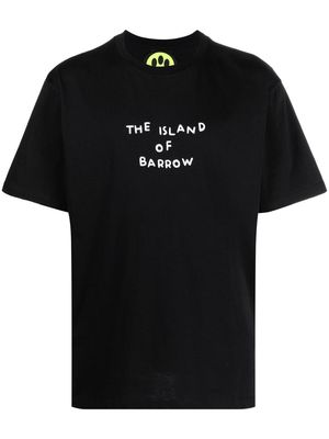 BARROW slogan-print short-sleeved T-shirt - Black