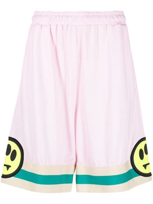 BARROW smiley-print bermuda shorts - Pink