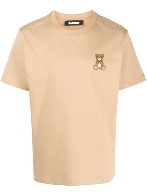 BARROW teddy bear cotton T-Shirt - Brown