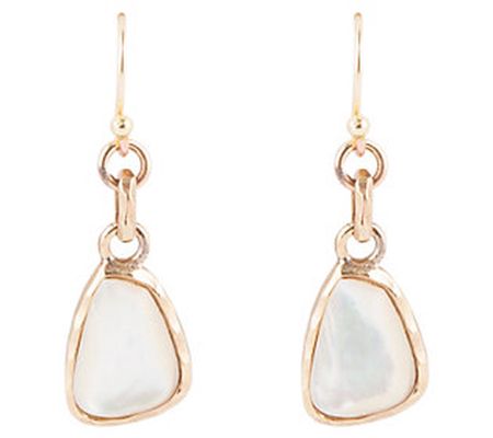 Barse Artisan Crafted Genuine Mother-of-Pearl E arrings