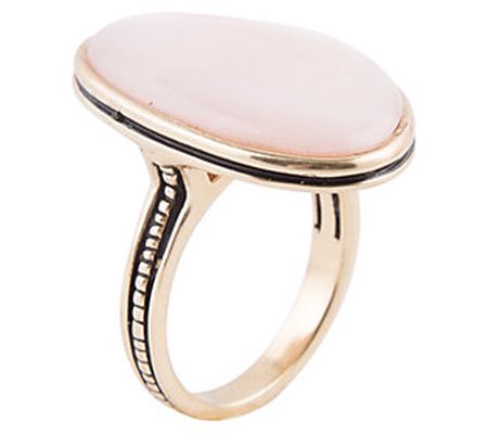 Barse Artisan Crafted Pink Opal Statement Ring
