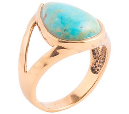 Barse Artisan Crafted Turquoise Cabochon Ring