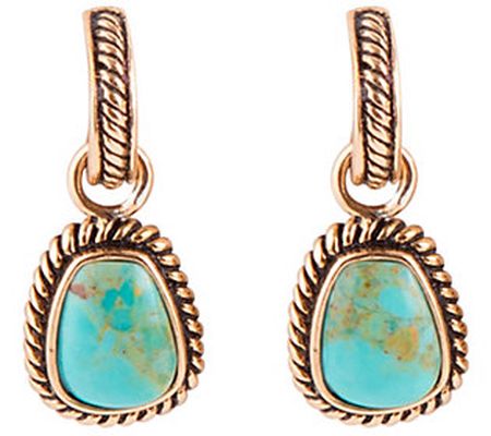 Barse Artisan Crafted Turquoise Gemstone Earrin gs