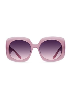 Barton Perreira x Sarah Hoover Delia 57MM Hexagonal Sunglasses