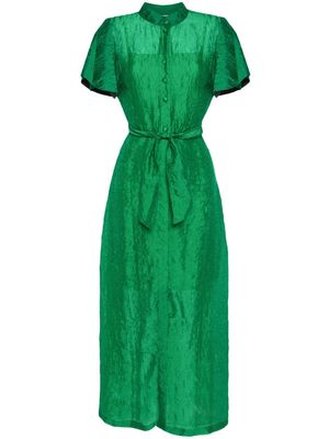 Baruni Clematis belted maxi dress - Green