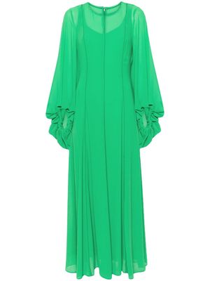 Baruni Datura crepe maxi dress - Green