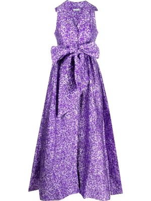 Baruni Emersyn jacquard maxi dress - Purple