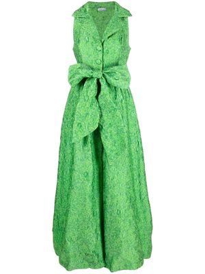 Baruni Emersyn jacquard shirt dress - Green
