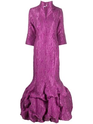 Baruni Entrance jacquard gown - Purple