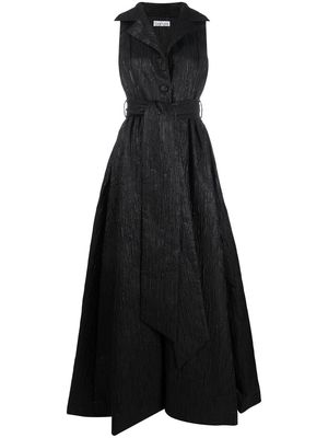 Baruni Halima belted gown - Black