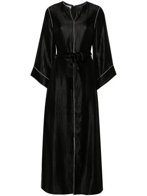 Baruni Hosta belted maxi dress - Black