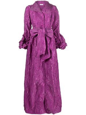 Baruni Hypnotise belted maxi dress - Purple