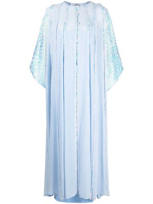 Baruni Jasmine pleated maxi dress - Blue