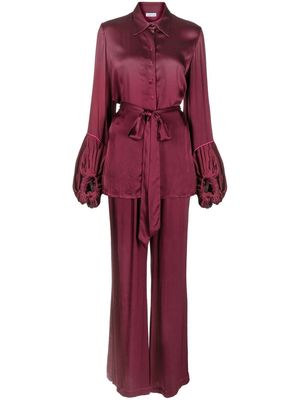 Baruni satin pyjama set - Purple