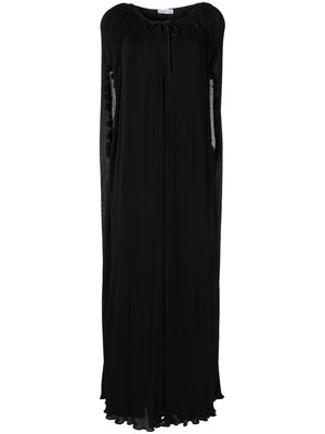Baruni sleeveless dress-cape set - Black