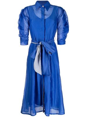 Baruni Tena belted dress - Blue