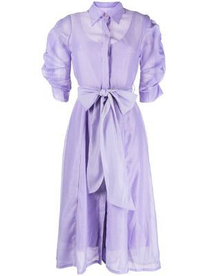 Baruni Tena midi shirt dress - Purple