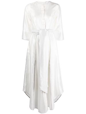 Baruni Wendy detachable-sleeve dress - White