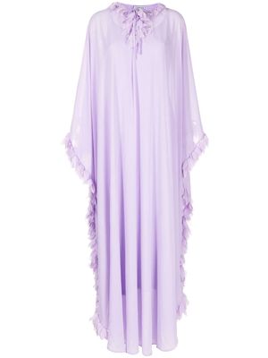 Baruni wide long-sleeved dress - Purple