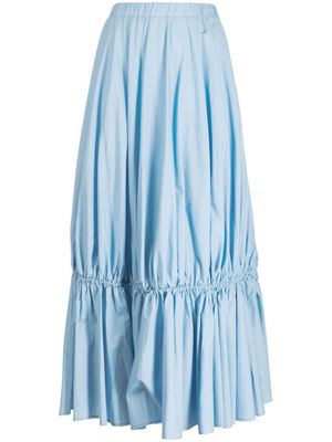 Baserange drawstring-fastening midi skirt - Blue