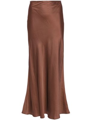 Baserange Dydine flared maxi skirt - Brown