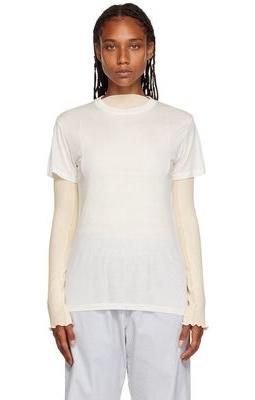 Baserange Off-White Bamboo T-Shirt