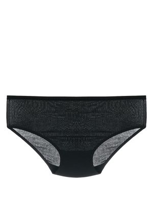 Baserange rib-knit brief bottoms - Black