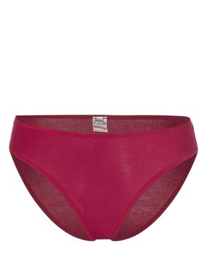 Baserange ribbed high-waisted briefs - Red