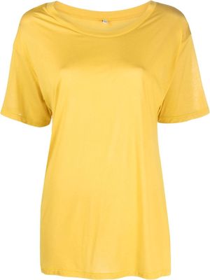 Baserange round-neck bamboo T-shirt - Yellow