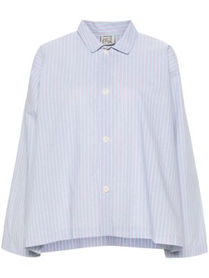 Baserange striped cotton shirt - Purple