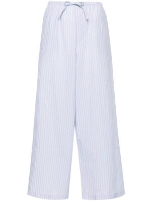 Baserange striped wide-leg trousers - Purple