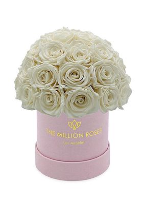 Basic Roses In Light Pink Suede Superdome Box