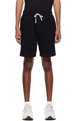 Bather Black Organic Cotton Shorts