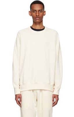 Bather Off-White Organic Cotton Sweatshirt